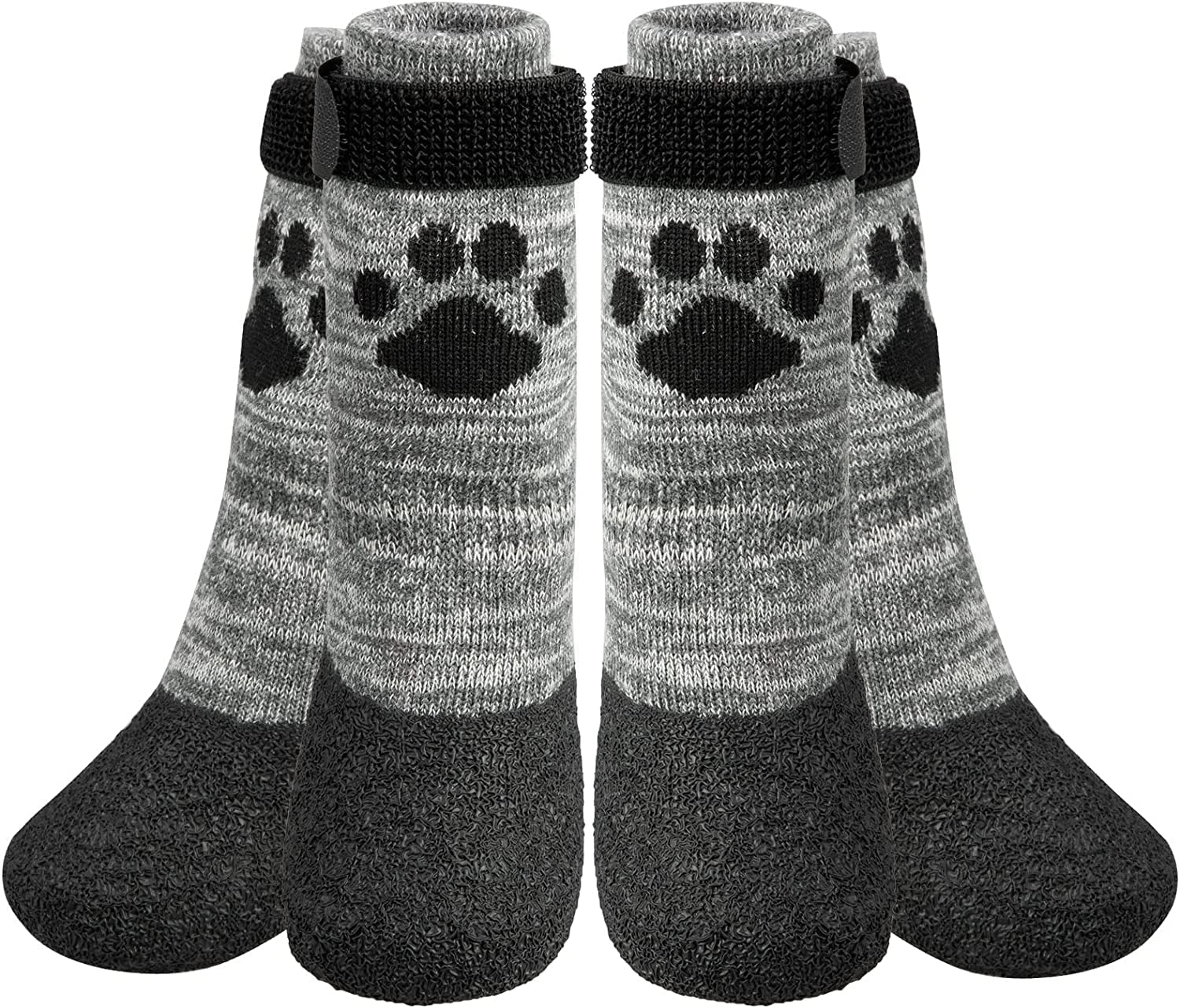 Anti Slip Dog Socks - Outdoor Dog Boots Waterproof Dog Shoes Paw Protector with Strap Traction