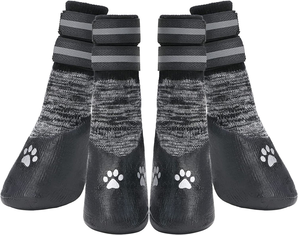 Socks for the Dog Anti-Slip Dog Socks with Adjustable Strap for Indoor Hardwood Traction Control
